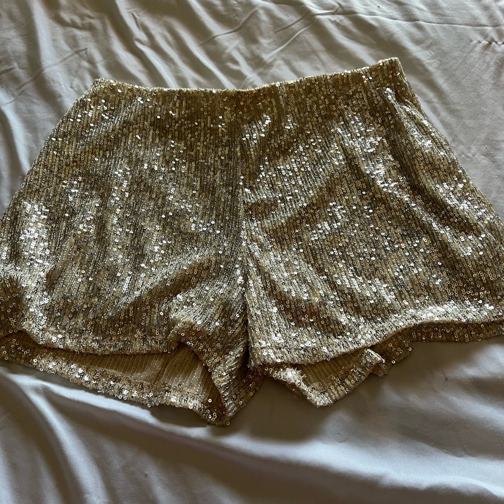 Sequin shorts